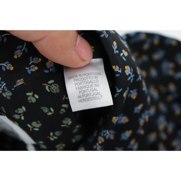 Paul Smith Navy Floral Casual Button Down Shirt - Picture 9 of 11